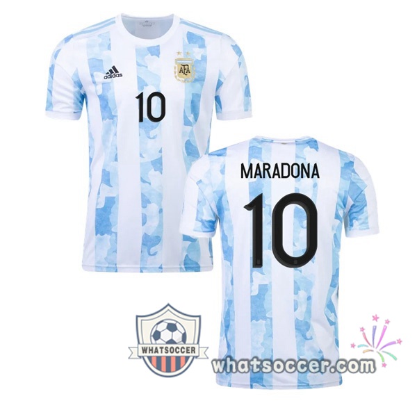 Argentina (MARADONA 10) Home Soccer Jerseys 2020-2021