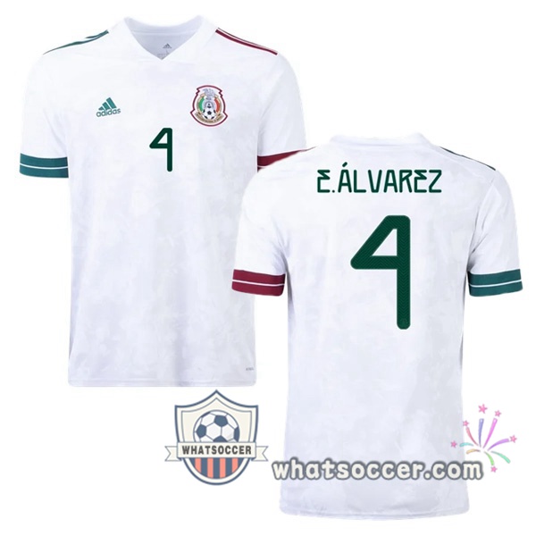 Mexico (E.ÁLVAREZ 4) Away Soccer Jerseys 2020-2021