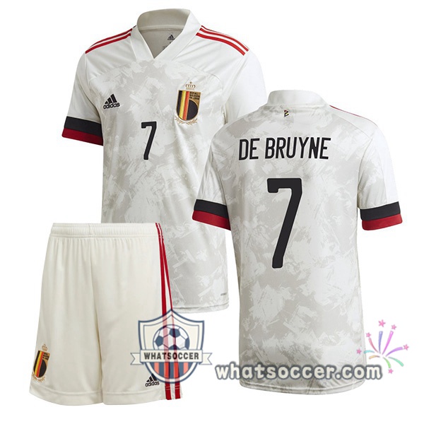 Belgium (DE BRUYNE 7) Kids Away Soccer Jerseys 2020-2021