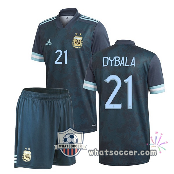 Argentina (DYBALA 21) Kids Away Soccer Jerseys 2020-2021