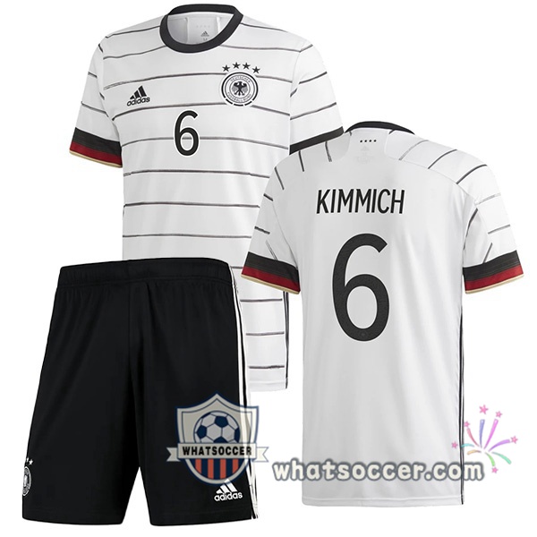 Germany (KIMMICH 6) Kids Home Soccer Jerseys 2020-2021