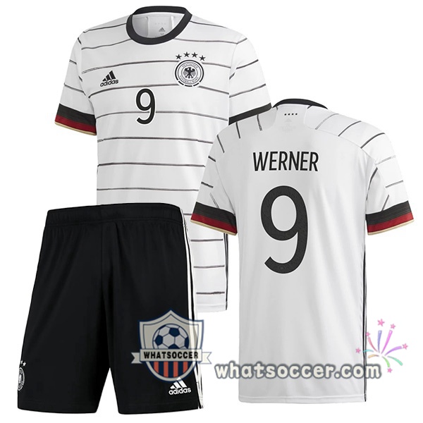 Germany (WERNER 9) Kids Home Soccer Jerseys 2020-2021