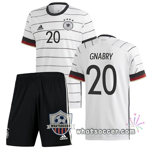Germany (GNABRY 20) Kids Home Soccer Jerseys 2020-2021