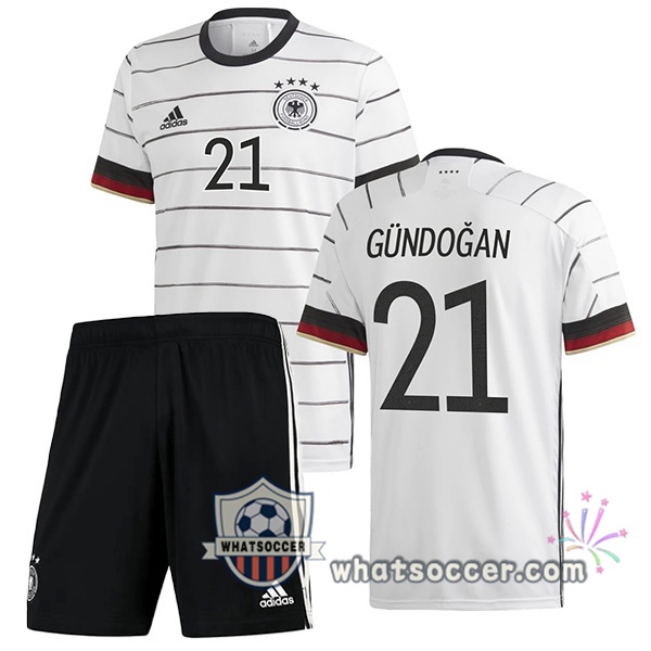 Germany (GUNDOGAN 21) Kids Home Soccer Jerseys 2020-2021