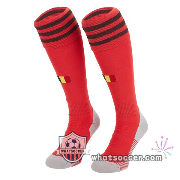 Belgium Home Soccer Socks 2020-2021