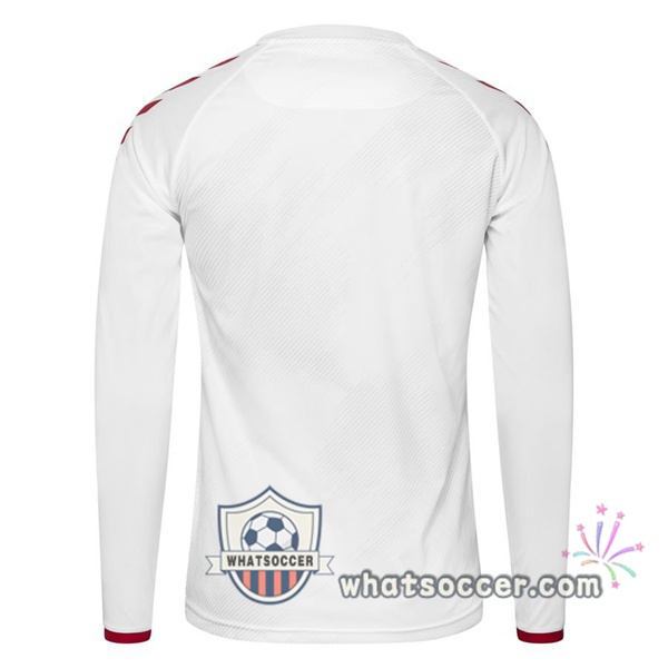 Denmark Away Long Sleeve Soccer Jerseys 2020-2021