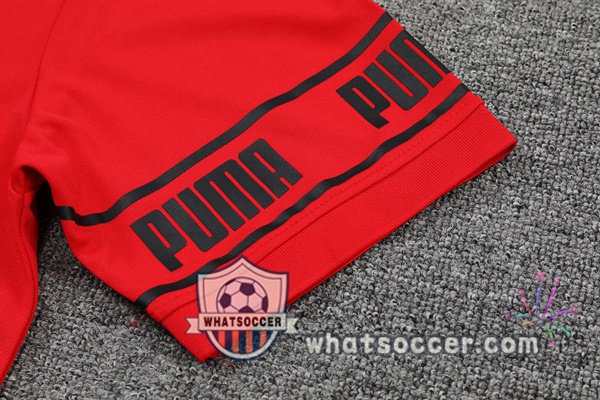 Training Polo AC Milan + Pants Red 2021-2022