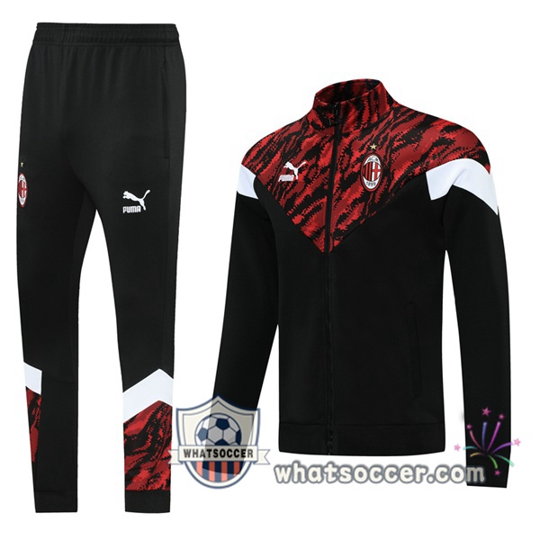 AC Milan Black Red Training Jacket 2021-2022