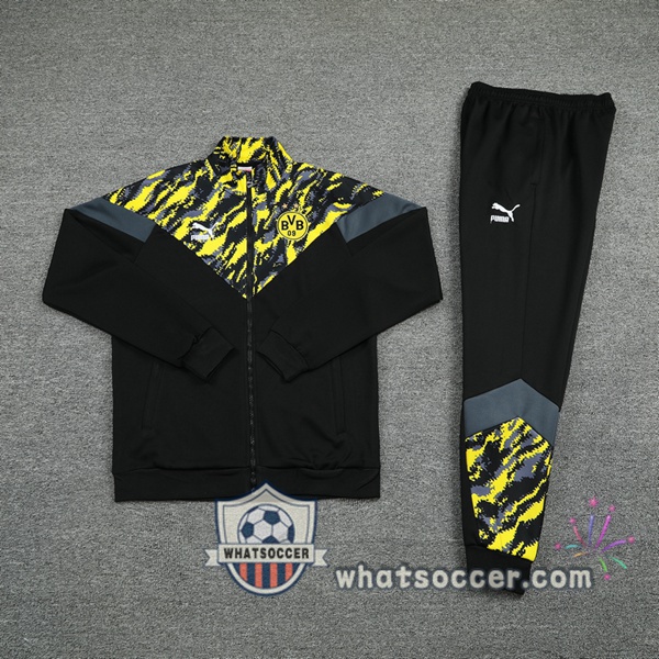 Dortmund BVB Yellow Black Training Jacket 2021-2022