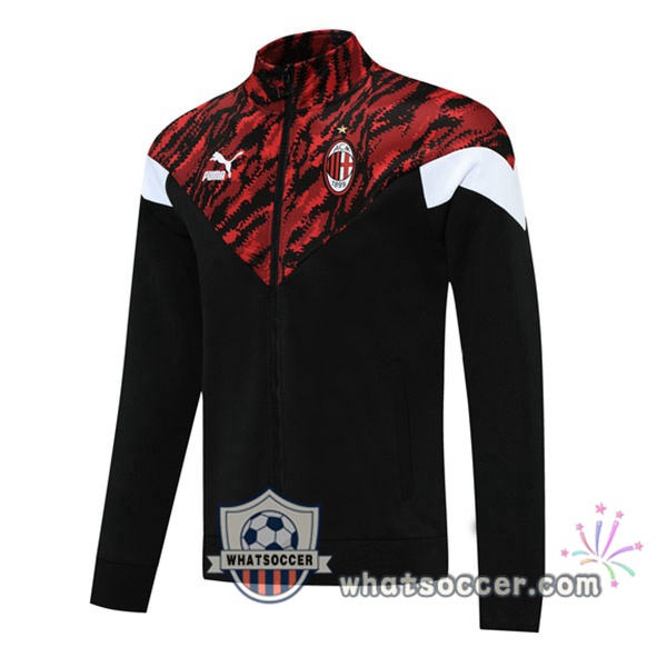 AC Milan Black Red Soccer Jacket 2021-2022