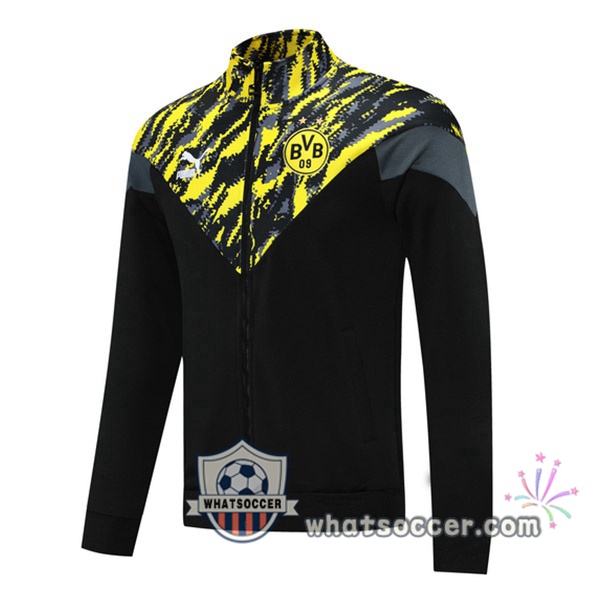 Dortmund BVB Yellow Black Soccer Jacket 2021-2022