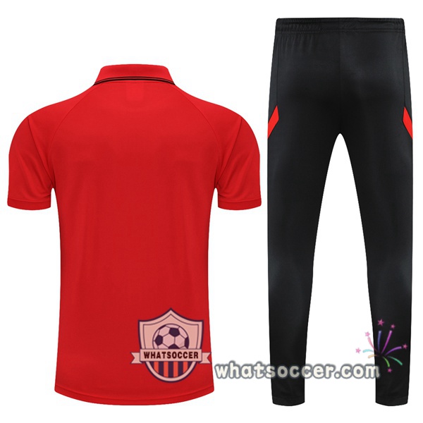 Training Polo Atletico Madrid + Pants Red 2021-2022