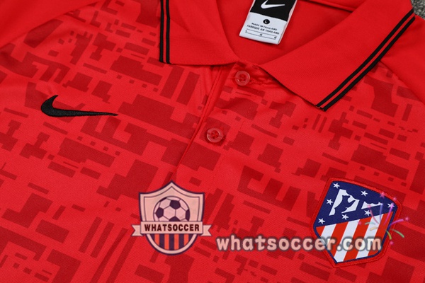 Training Polo Atletico Madrid + Pants Red 2021-2022