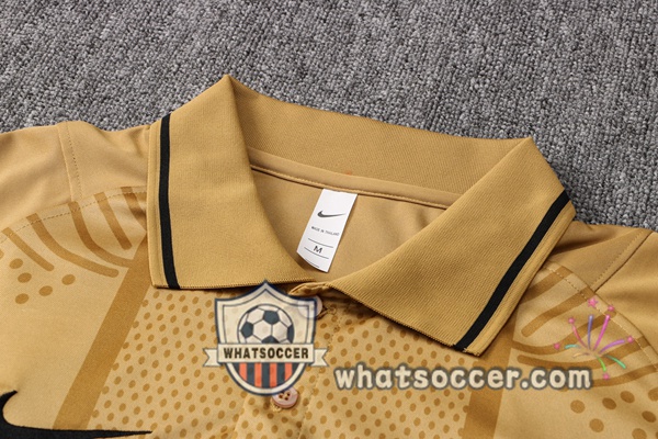 Training Polo Paris PSG + Pants Yellow 2021-2022