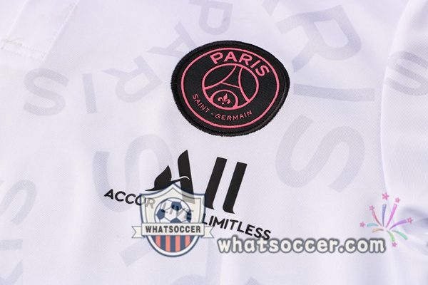 Training Polo Paris PSG + Pants White 2021-2022