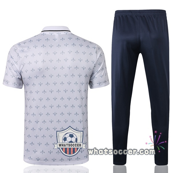 Training Polo Paris PSG + Pants White 2021-2022