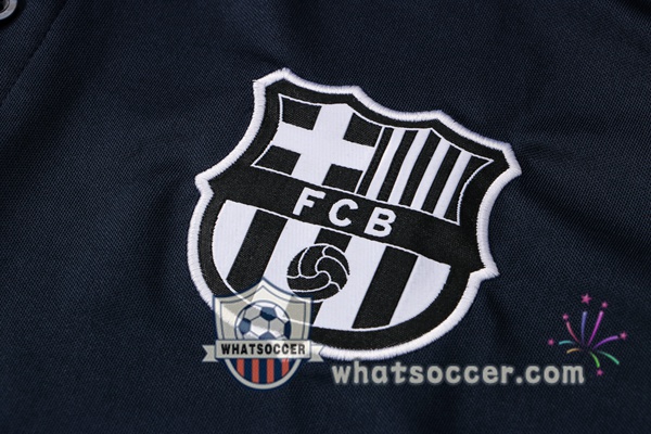 Training Polo FC Barcelona + Pants Blue Royal 2021-2022
