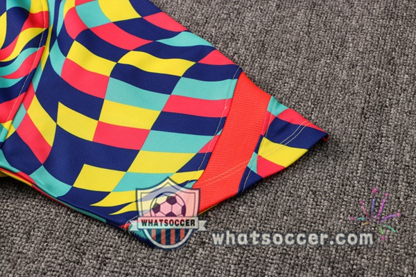 Training Polo FC Barcelona + Pants Yellow Blue 2021-2022