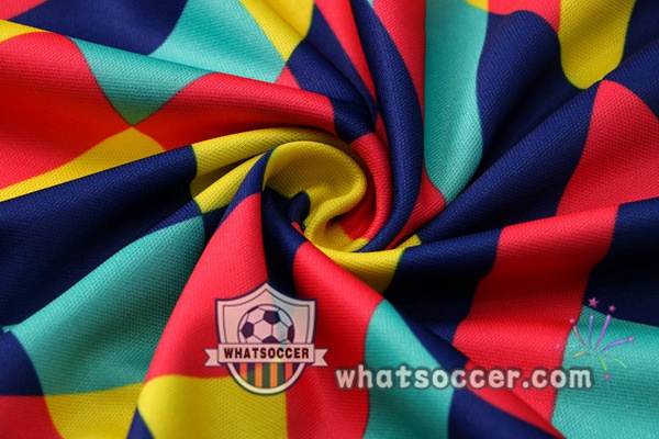 Training Polo FC Barcelona + Pants Yellow Blue 2021-2022
