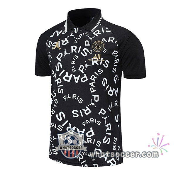 Training Polo Paris PSG Black White 2021-2022