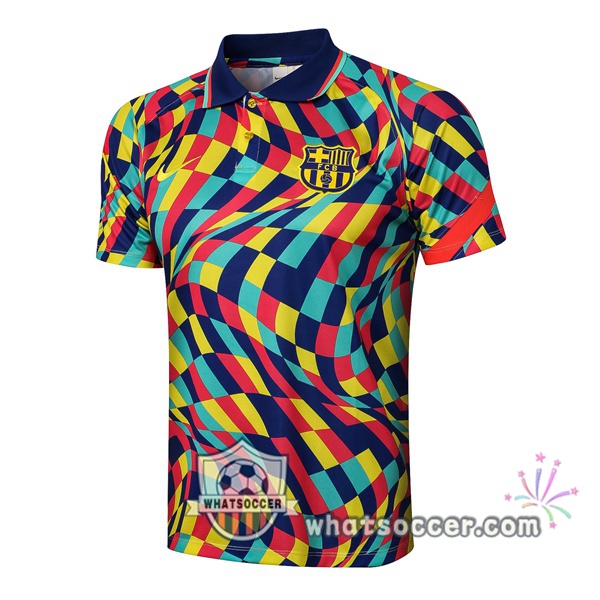 Training Polo FC Barcelona Yellow Blue 2021-2022