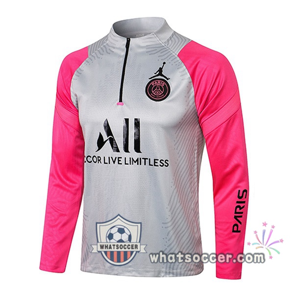 Paris PSG Jordan Gray Rose Soccer Sweater 2021-2022