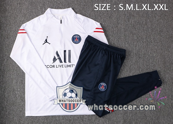Paris PSG Jordan White Tracksuit 2021-2022