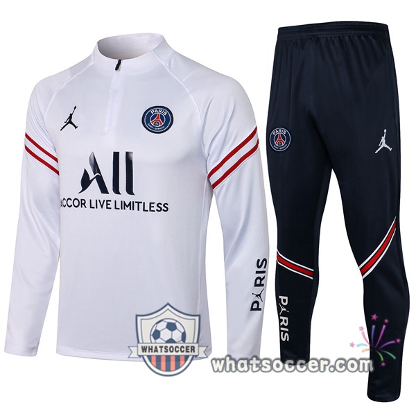 Paris PSG Jordan White Tracksuit 2021-2022