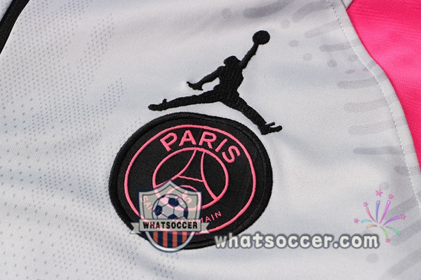 Paris PSG Jordan Gray Rose Tracksuit 2021-2022