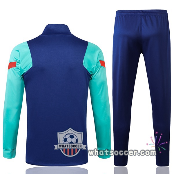 FC Barcelona Blue Green Training Jacket 2021-2022