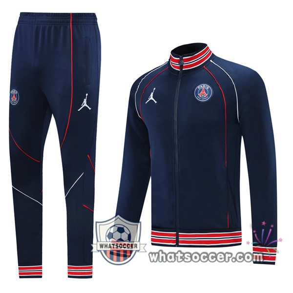 JORDAN Paris PSG Blue Royal Training Jacket 2021-2022