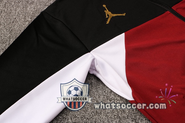 JORDAN Paris PSG Black Red Training Jacket 2021-2022