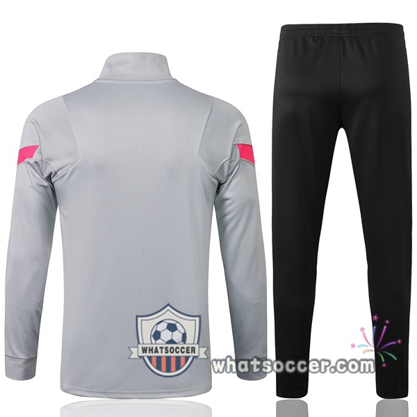 JORDAN Paris PSG Gray Clair Training Jacket 2021-2022