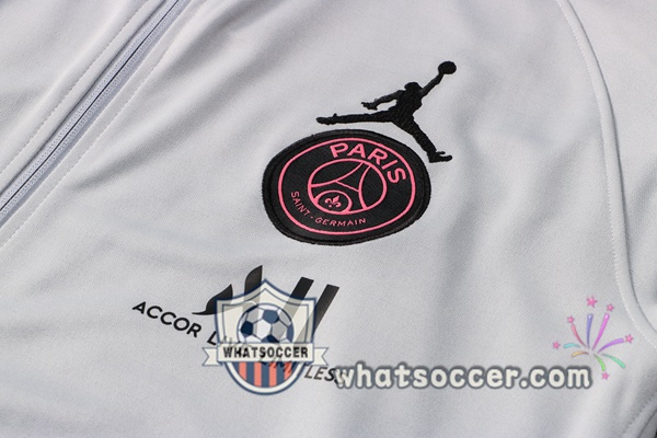 JORDAN Paris PSG Gray Clair Training Jacket 2021-2022