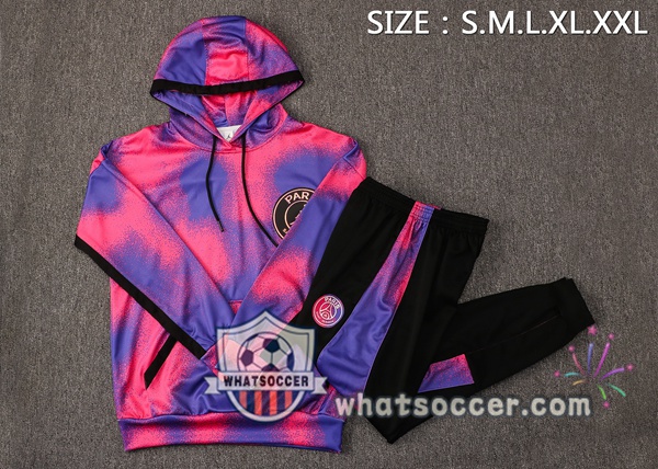 JORDAN Paris PSG Purple Hooded Jacket 2021-2022