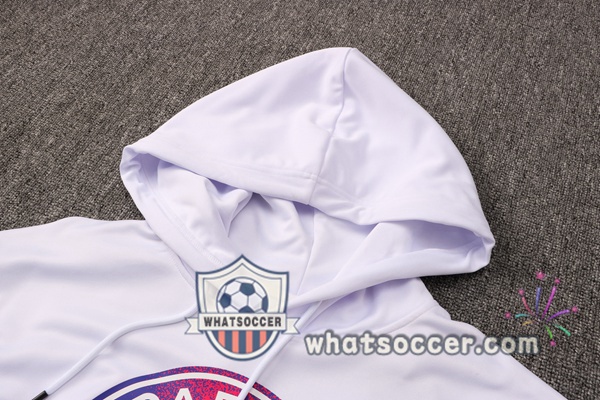 JORDAN Paris PSG White Purple Hooded Jacket 2021-2022