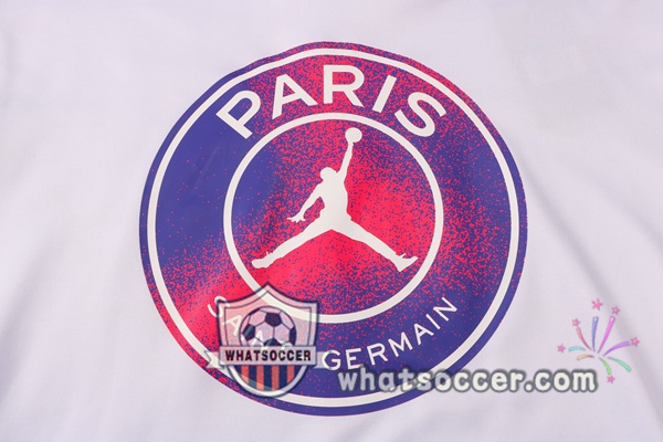 JORDAN Paris PSG White Purple Hooded Jacket 2021-2022