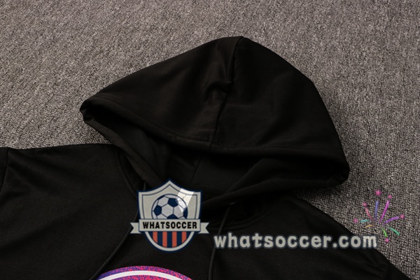 JORDAN Paris PSG Black Purple Hooded Jacket 2021-2022