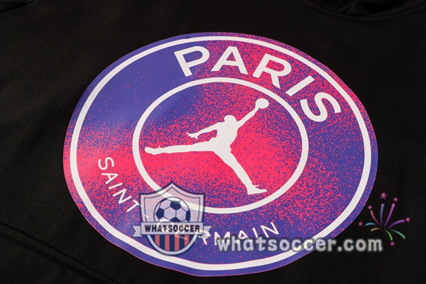 JORDAN Paris PSG Black Purple Hooded Jacket 2021-2022