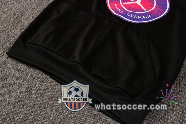 JORDAN Paris PSG Black Purple Hooded Jacket 2021-2022