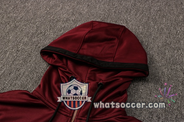 JORDAN Paris PSG Red Hooded Jacket 2021-2022