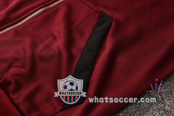 JORDAN Paris PSG Red Hooded Jacket 2021-2022
