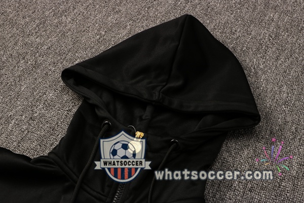 JORDAN Paris PSG Black Purple Hooded Jacket 2021-2022