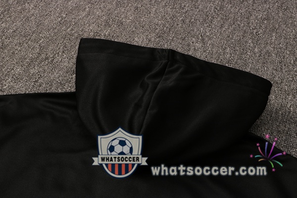 JORDAN Paris PSG Black Purple Hooded Jacket 2021-2022