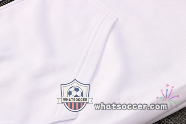 JORDAN Paris PSG White Purple Hooded Jacket 2021-2022