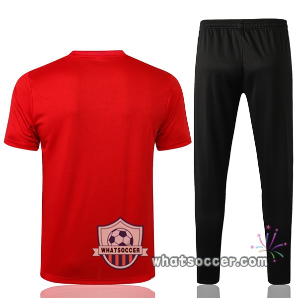 Paris PSG Jordan + Pants Red Training T-Shirt Suit 2021-2022