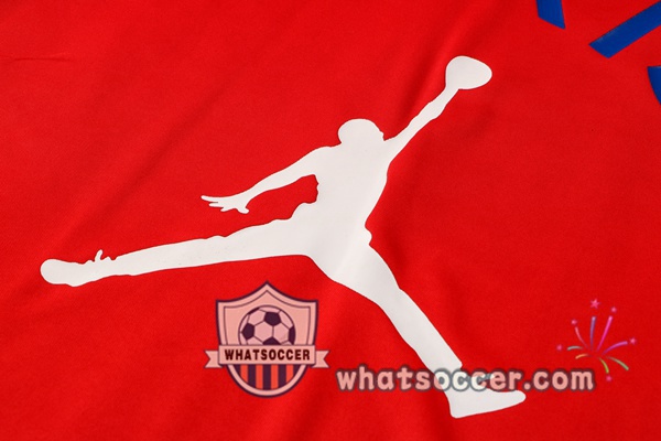 Paris PSG Jordan + Pants Red Training T-Shirt Suit 2021-2022