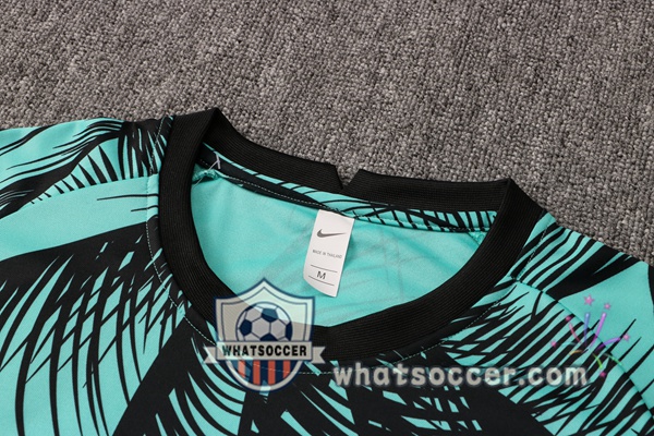 FC Barcelona + Pants Green Training T-Shirt Suit 2021-2022