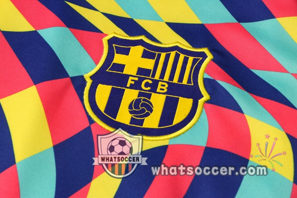FC Barcelona + Pants Yellow Blue Training T-Shirt Suit 2021-2022