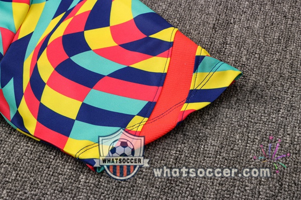 FC Barcelona + Pants Yellow Blue Training T-Shirt Suit 2021-2022